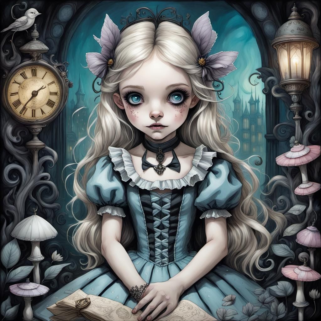 Alice in Wonderland - AI Generated Artwork - NightCafe Creator