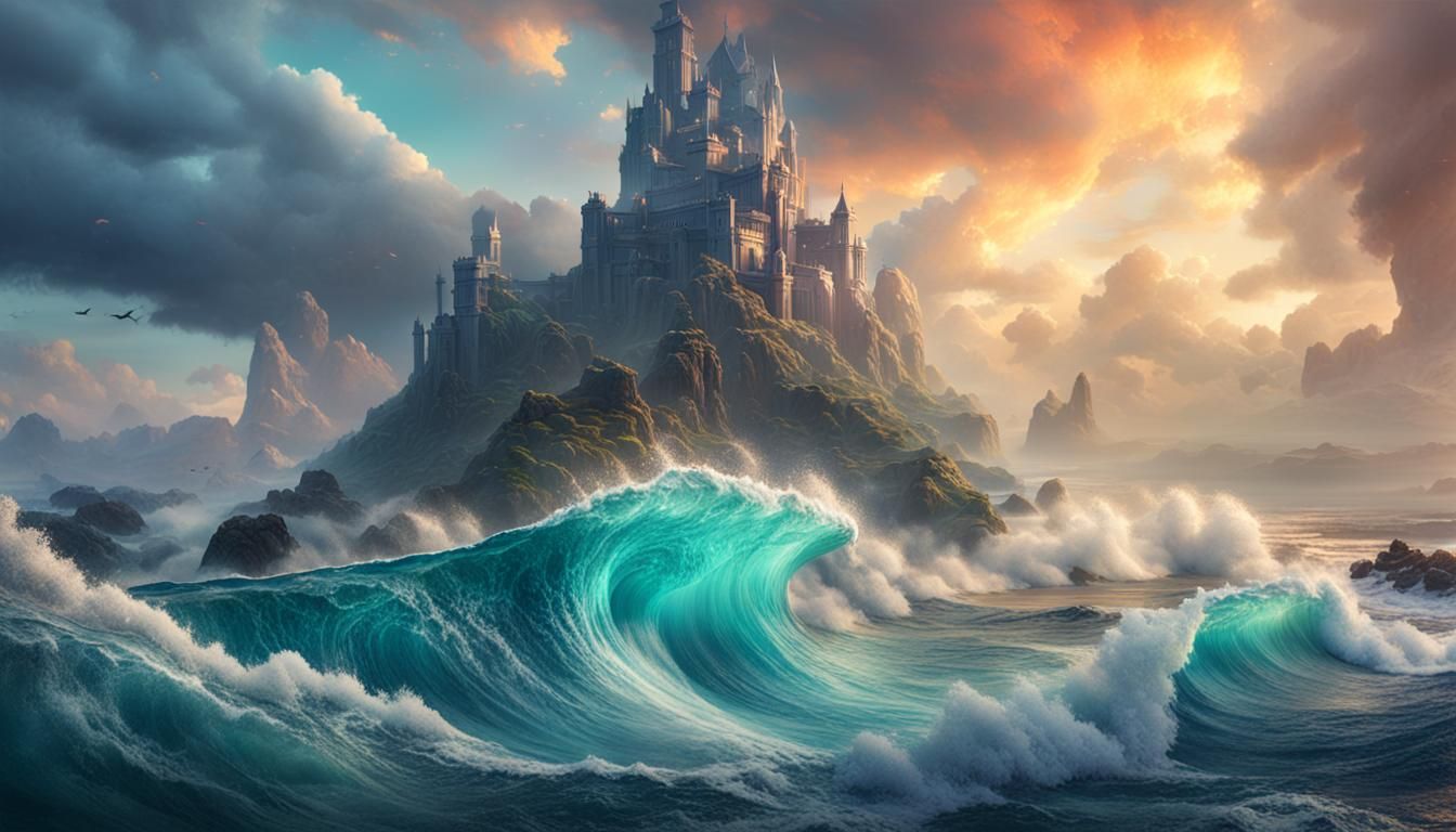 Ocean's Waves, Resilience and Renewal  by @Eros