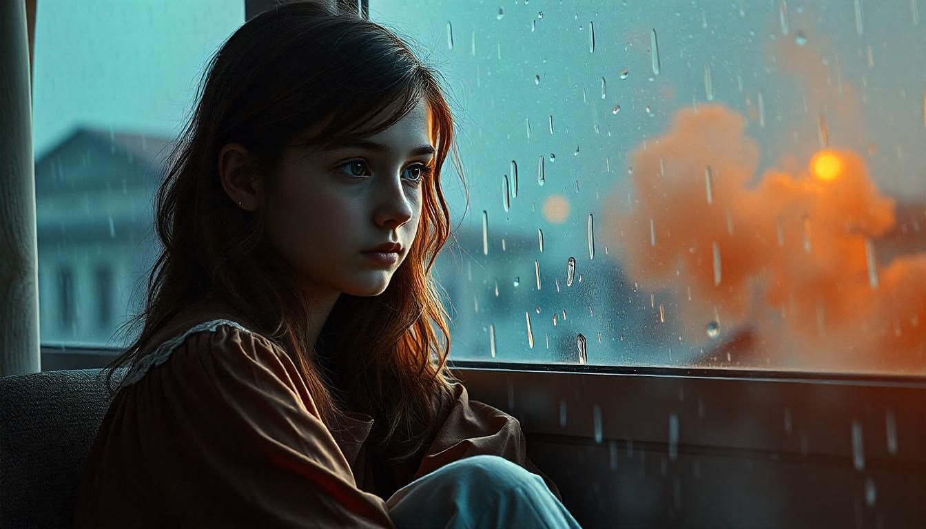 Rain pattering on the window