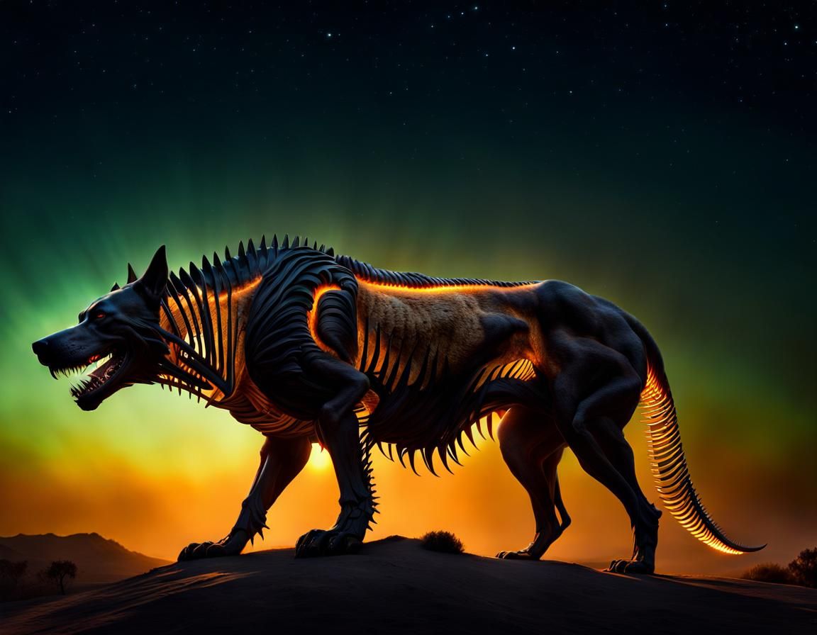 Giant prehistoric dog - AI Generated Artwork - NightCafe Creator