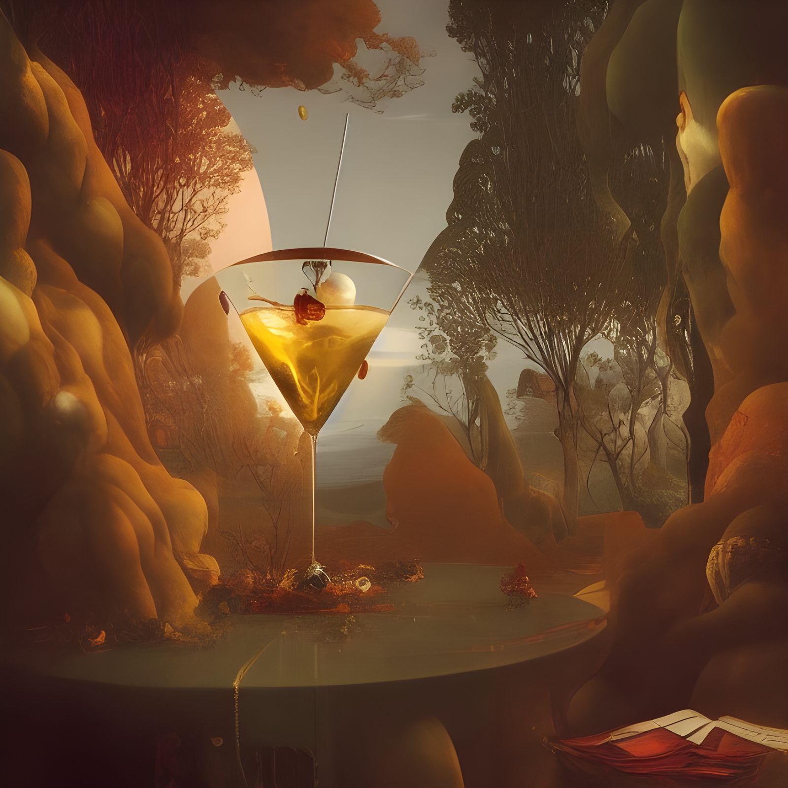 Martini on the rocks