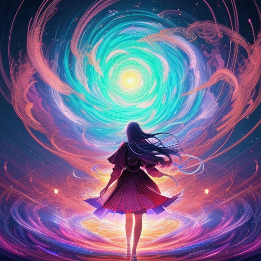 Anime Vortex Unfolds with Glowing Israel