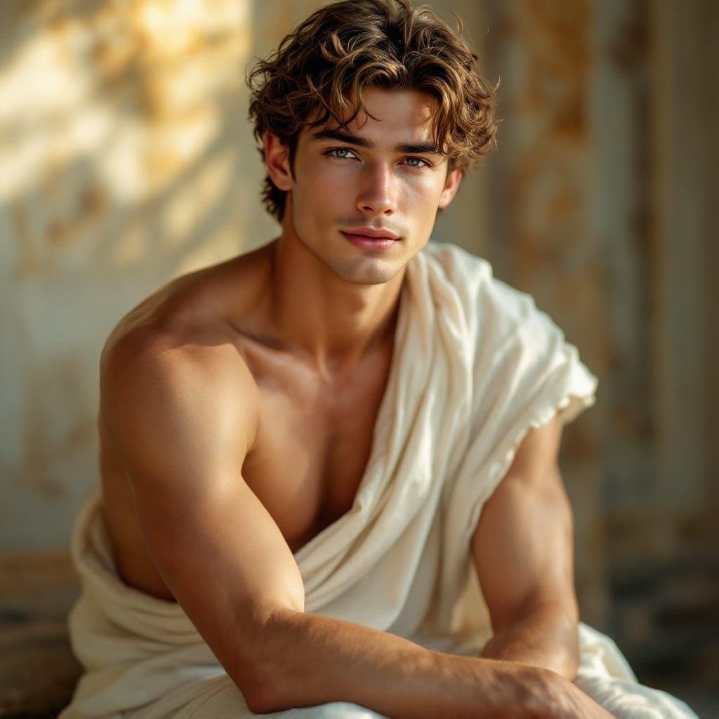 Ancient Grecian Male  by @Wolfie