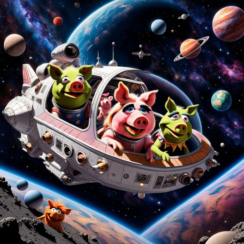 Pigs In Space  by @Tia