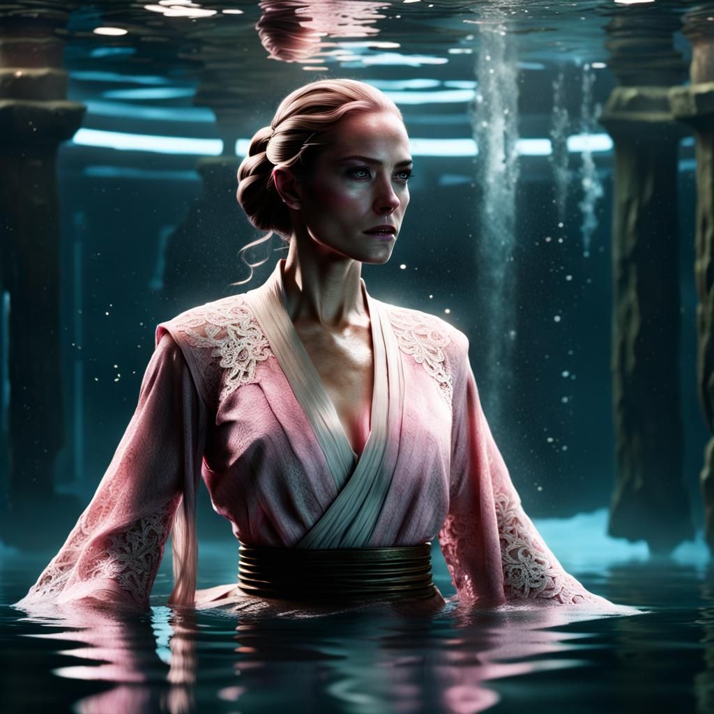 Female Jedi Wearing a Lace Tunic : Pink Light : Submerged In...