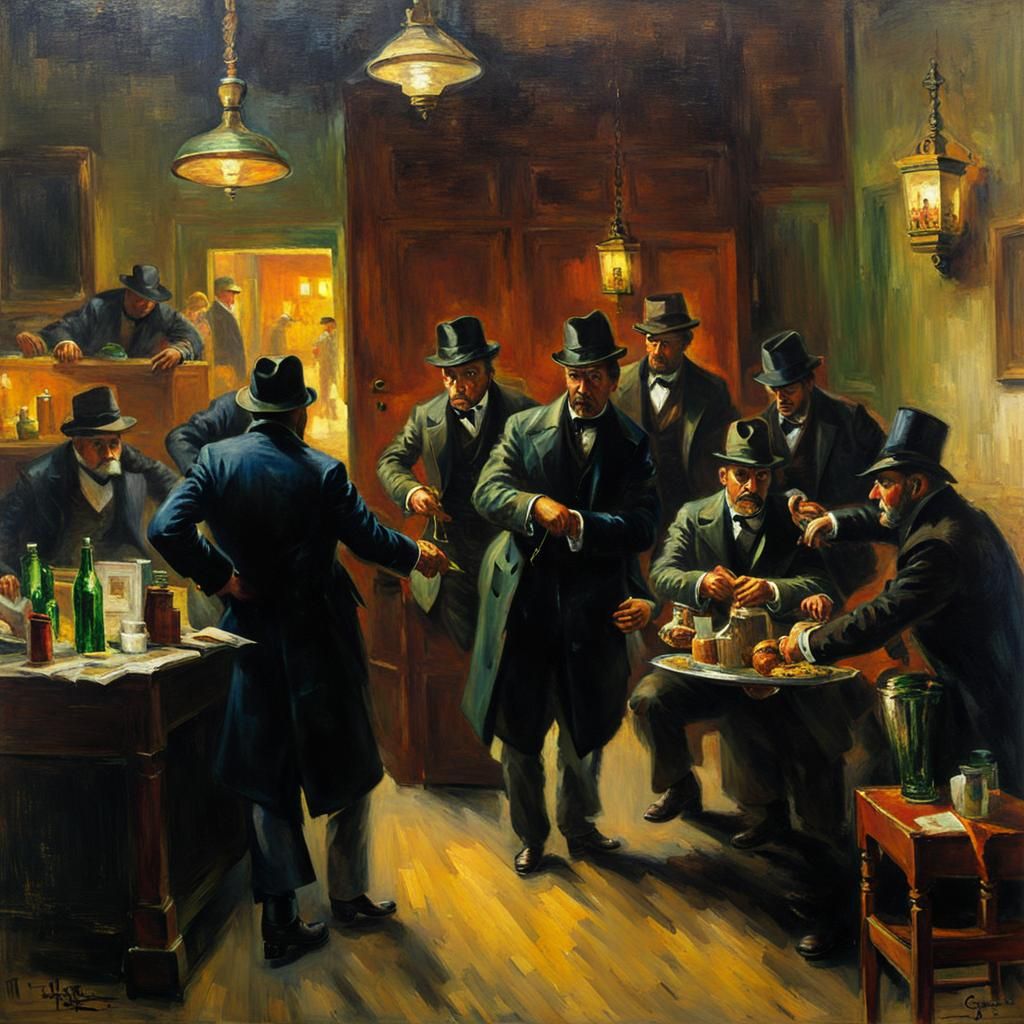 3 Heist Scene Impressionism AI Generated Artwork NightCafe Creator 3-heist-scene-impressionism-ai-generated-artwork-nightcafe-creator