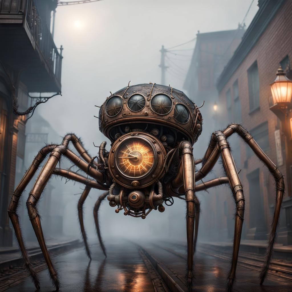 Steampunk spider
