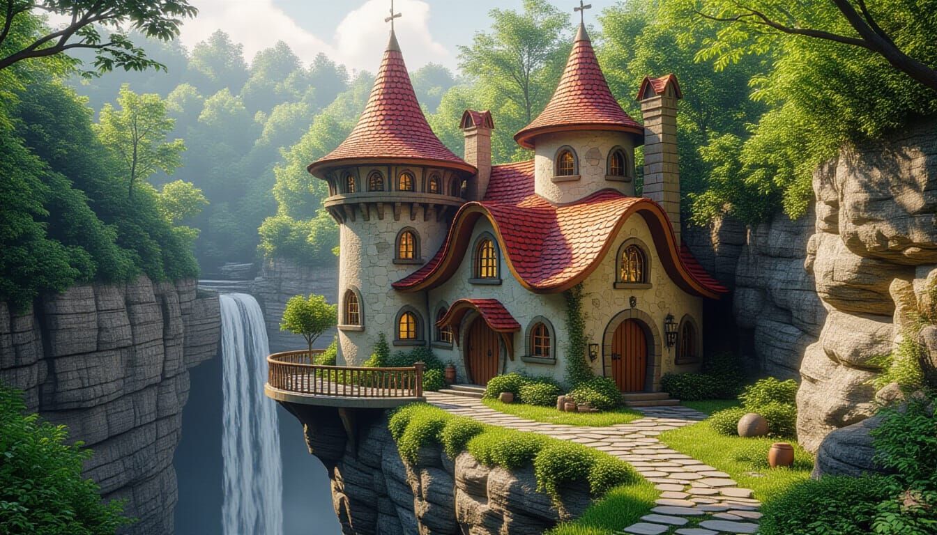 at the edge of the gorge