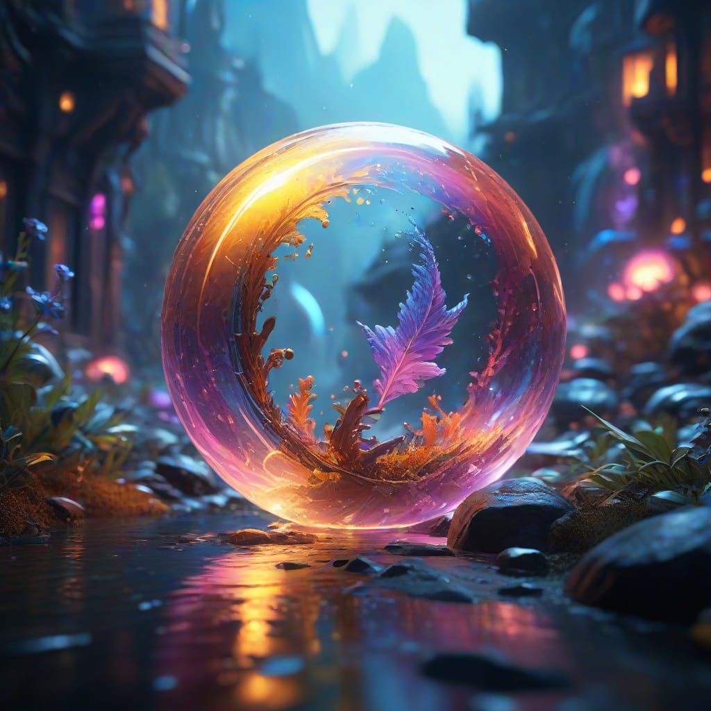 Surreal Iridescent Worlds in Ethereal Light