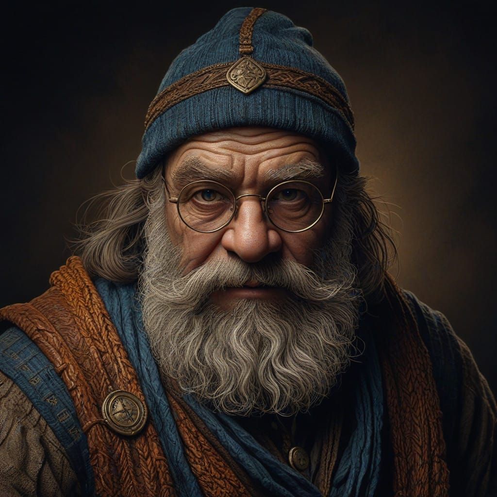 Grizzled Gruff Dwarf Rune Carver  by @Aldorvari