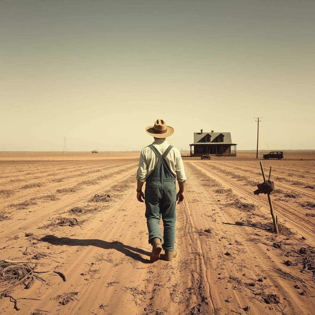 "Oklahoma Dirt Farm/dustbowl era"  by @See