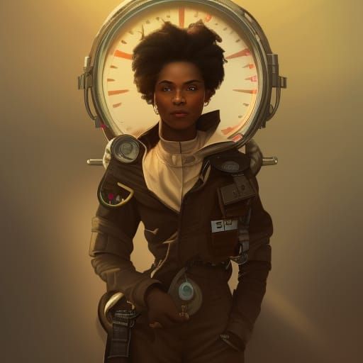 Steampunk pilot portrait #8