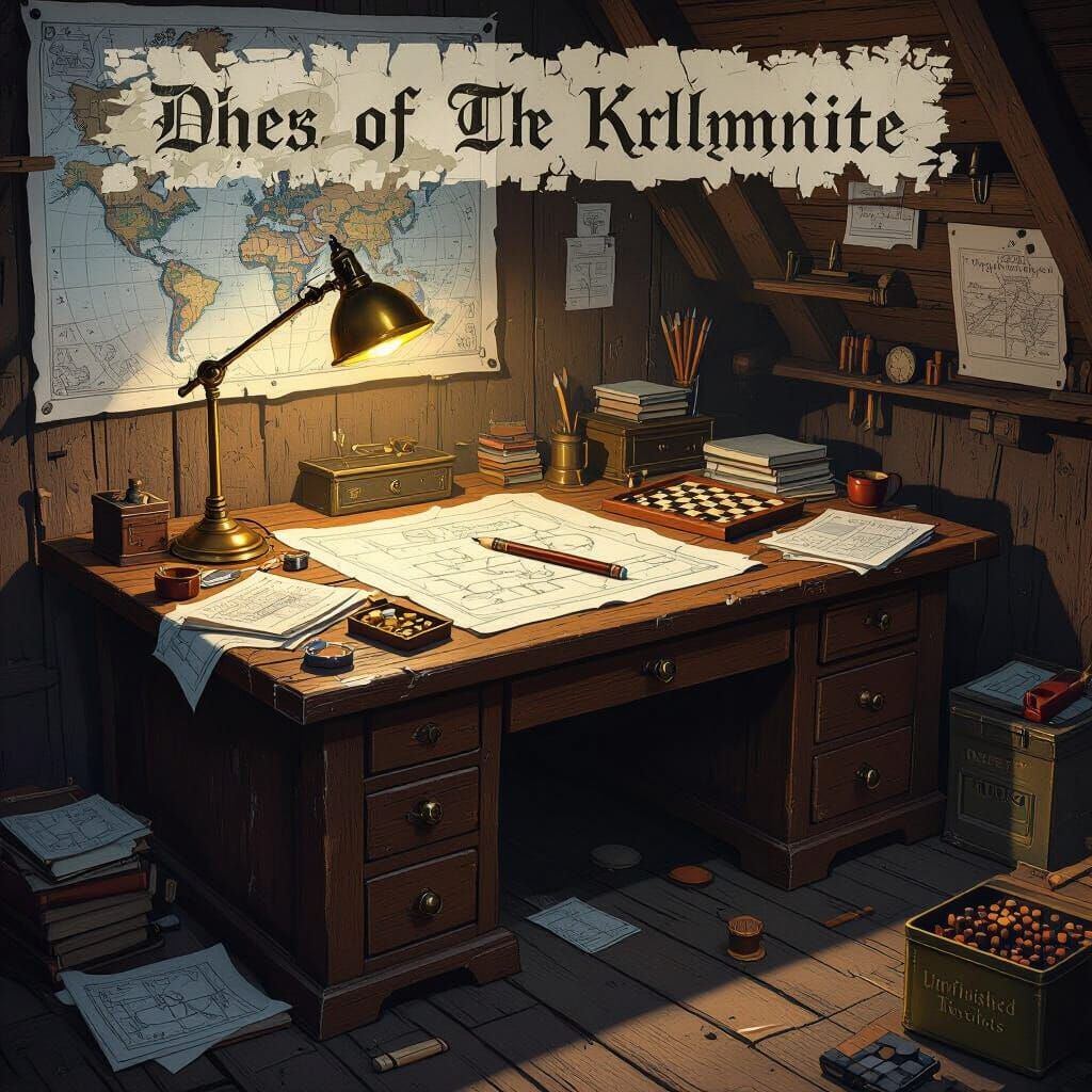 🦊 THE DEN OF KROLMNITE SOULGEM

“It’s not magic. It’s work that remembers itself.”


---

Atmosphere

The den is small, low-lit, and heavy w...