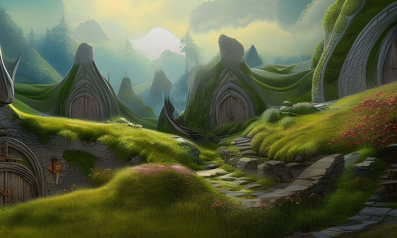 Hobbit Fantasy Landscape