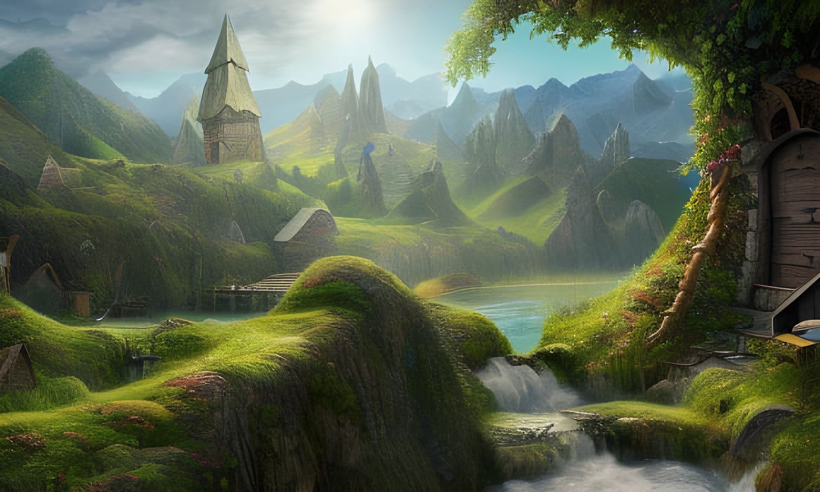 Hobbit Fantasy Landscape
