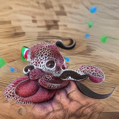 "Mexican octopus" with a mustache that wears a Sombrero pett...