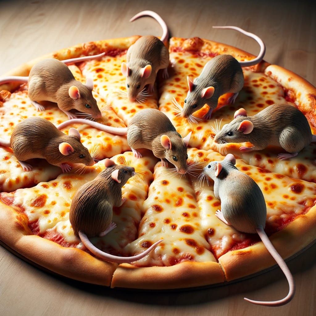 mouse pizza toppings