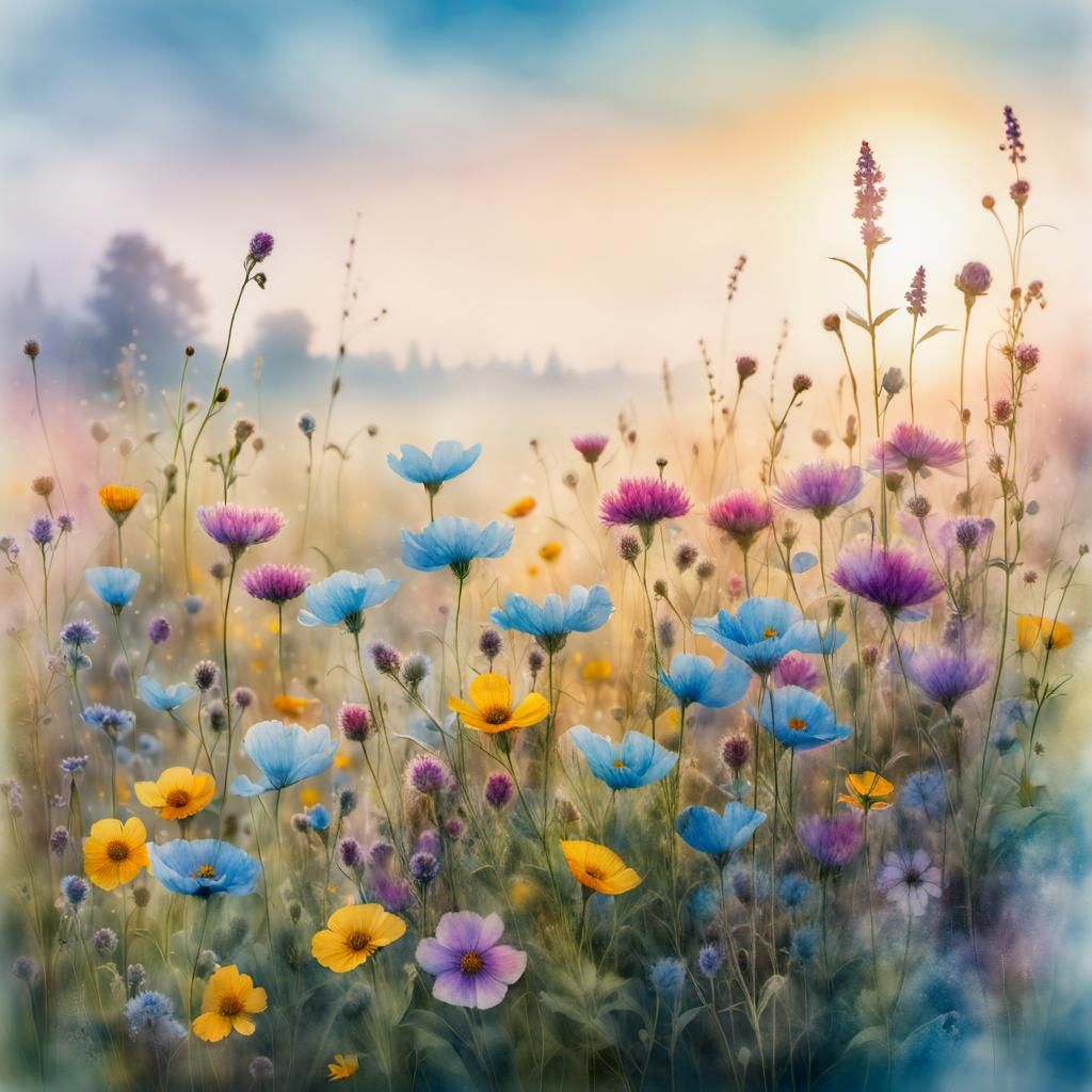 Spring butterflies and blossoms