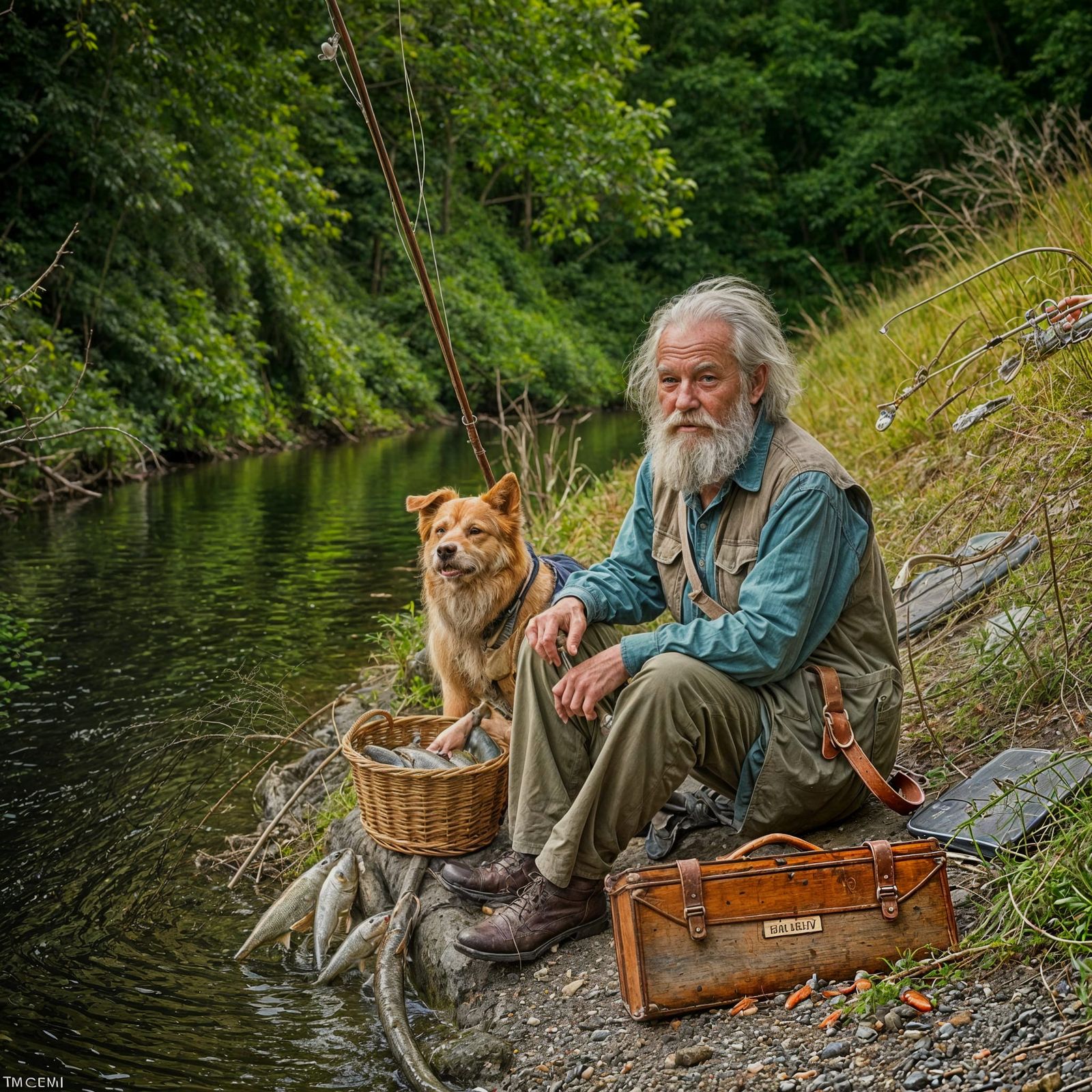 AI ART's a lot like fishing, requiring some skill, insight, intuition, knowledge... and a LOT of luck... ...  by @AncientAardvark 