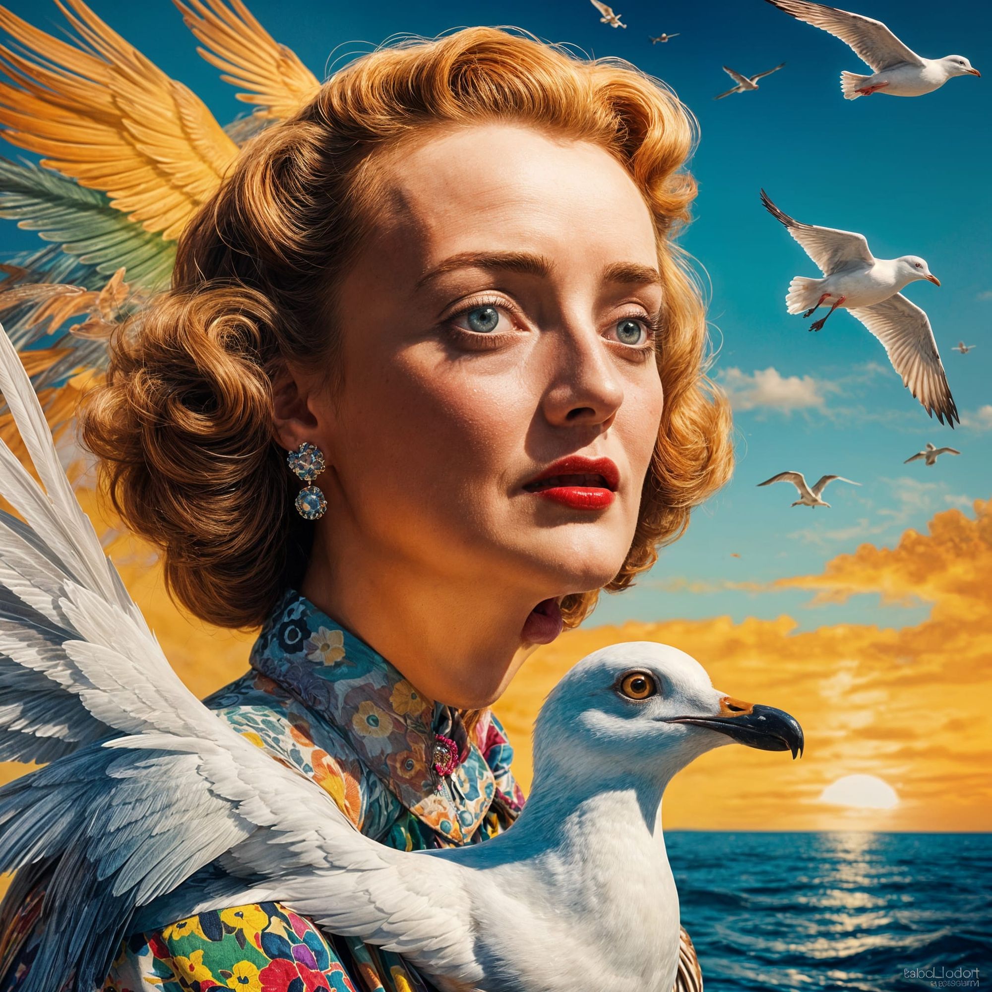 Bette Davis has the body of a seagull