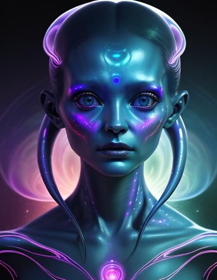 Alien woman,8k resolution concept art portret - AI Generated Artwork ...