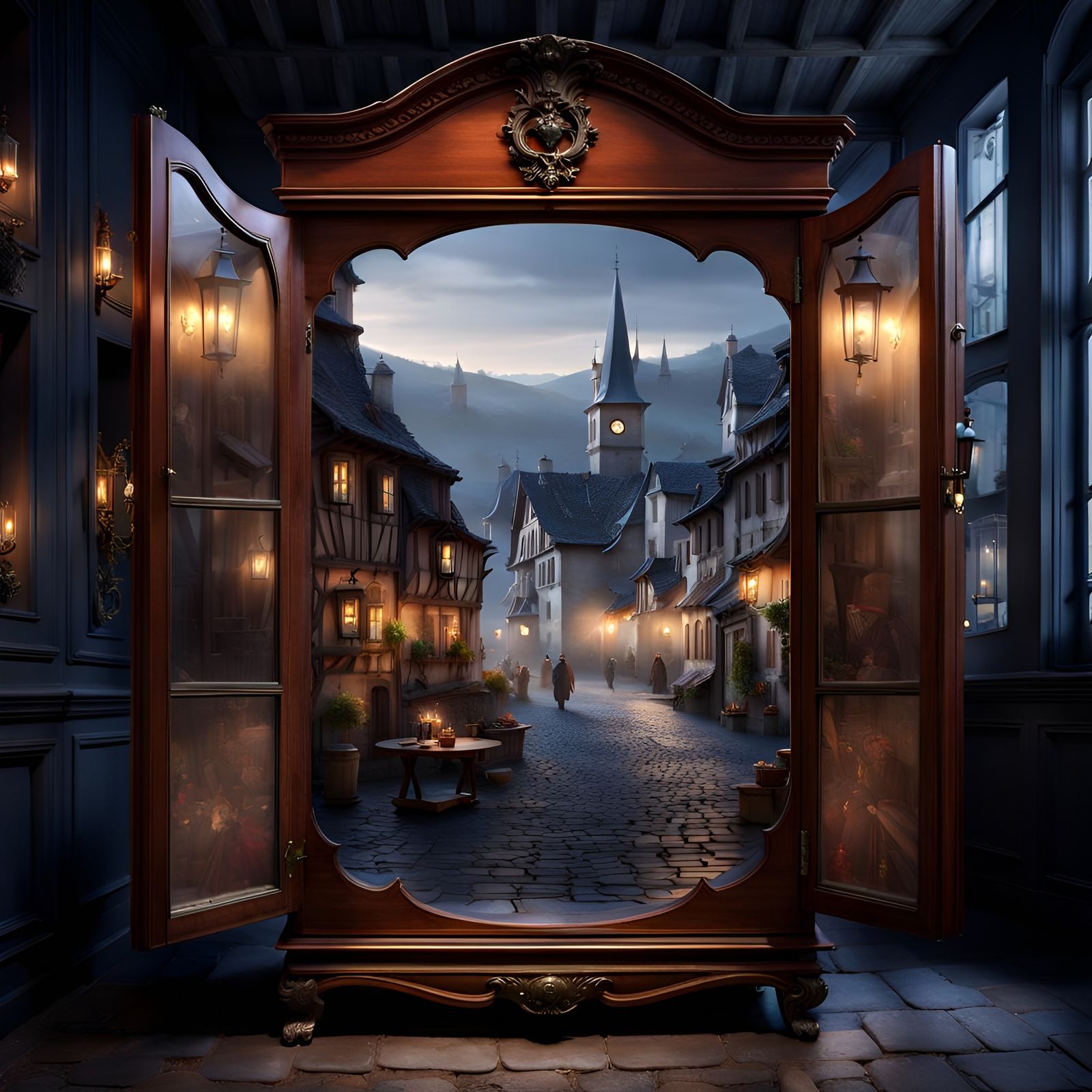 Where I go, if everything is too scary IRL  by @Kuiken