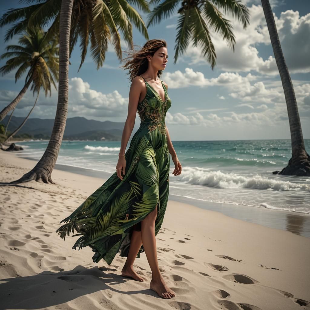 The Calm Walk. AI Generated Artwork NightCafe Creator