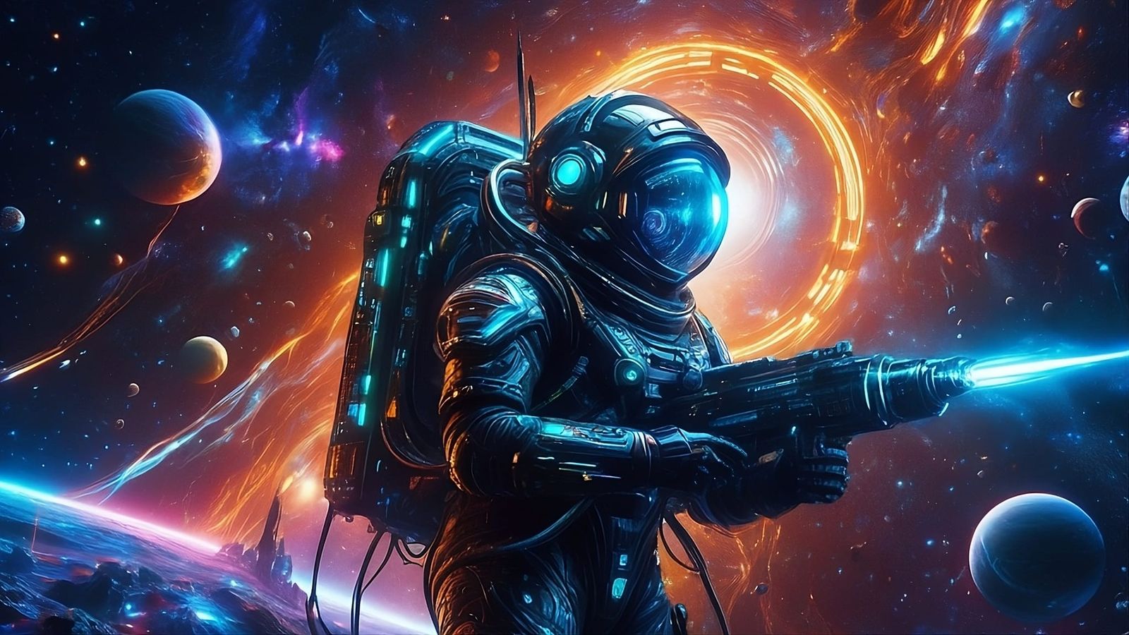 Sci-fi character in a spacesuit (Uploaded)