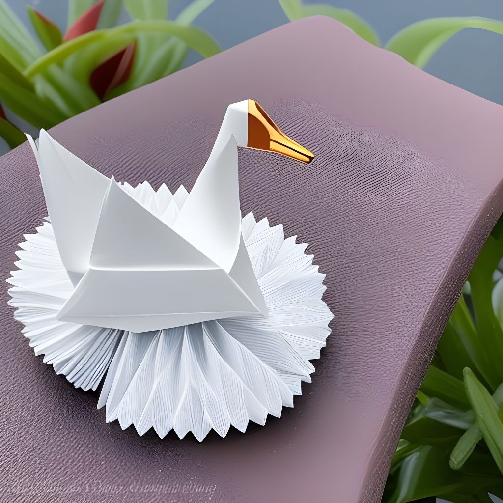 Origami Swan # 1A