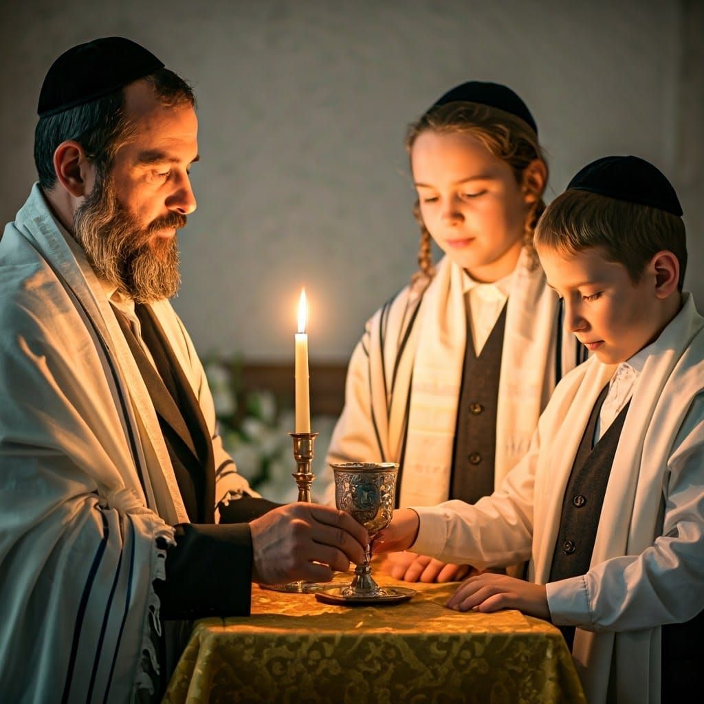 Havdalah Ceremony: A Lithuanian Jewish Family Celebration