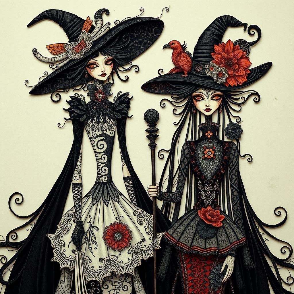 High fashion witches.