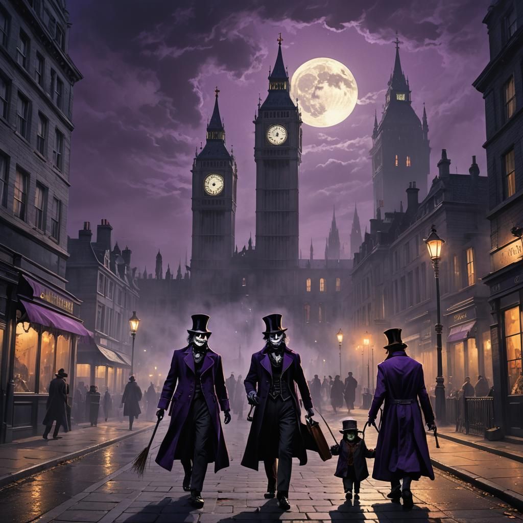Jack the Reaper going trick ir treat with Willy Wonka at mid...