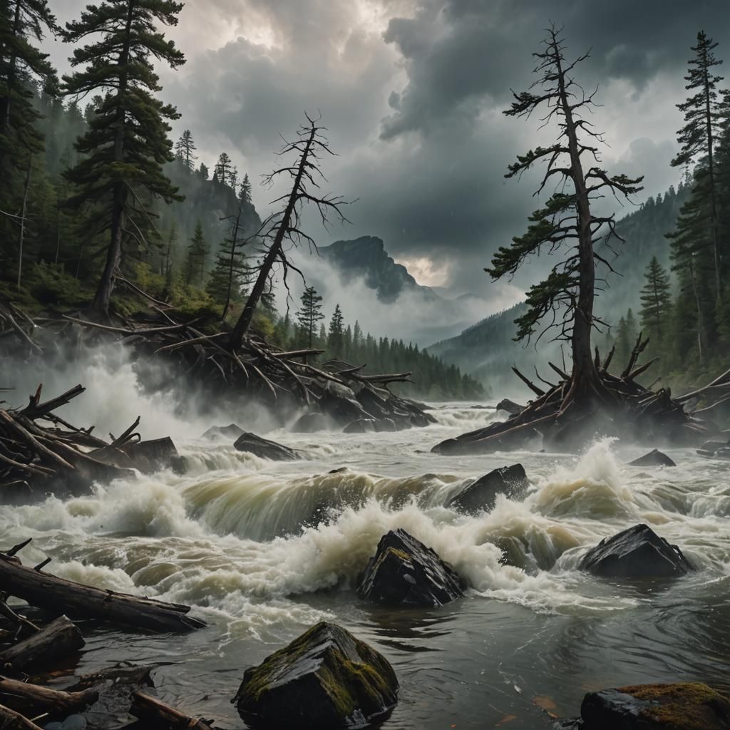 Flash Flood  by @Trebol