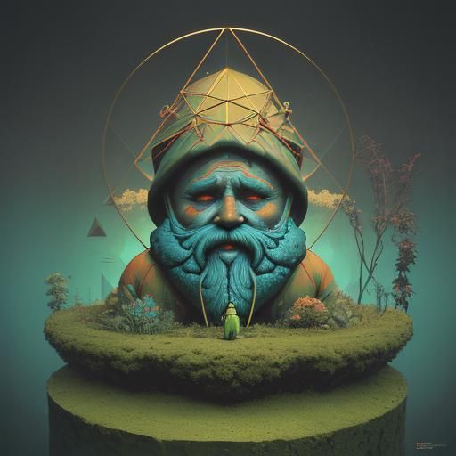 Garden Gnome by Zdzislaw Beksinski
