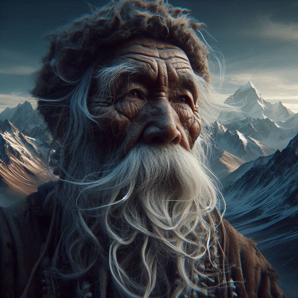Mongolian Elderly Man