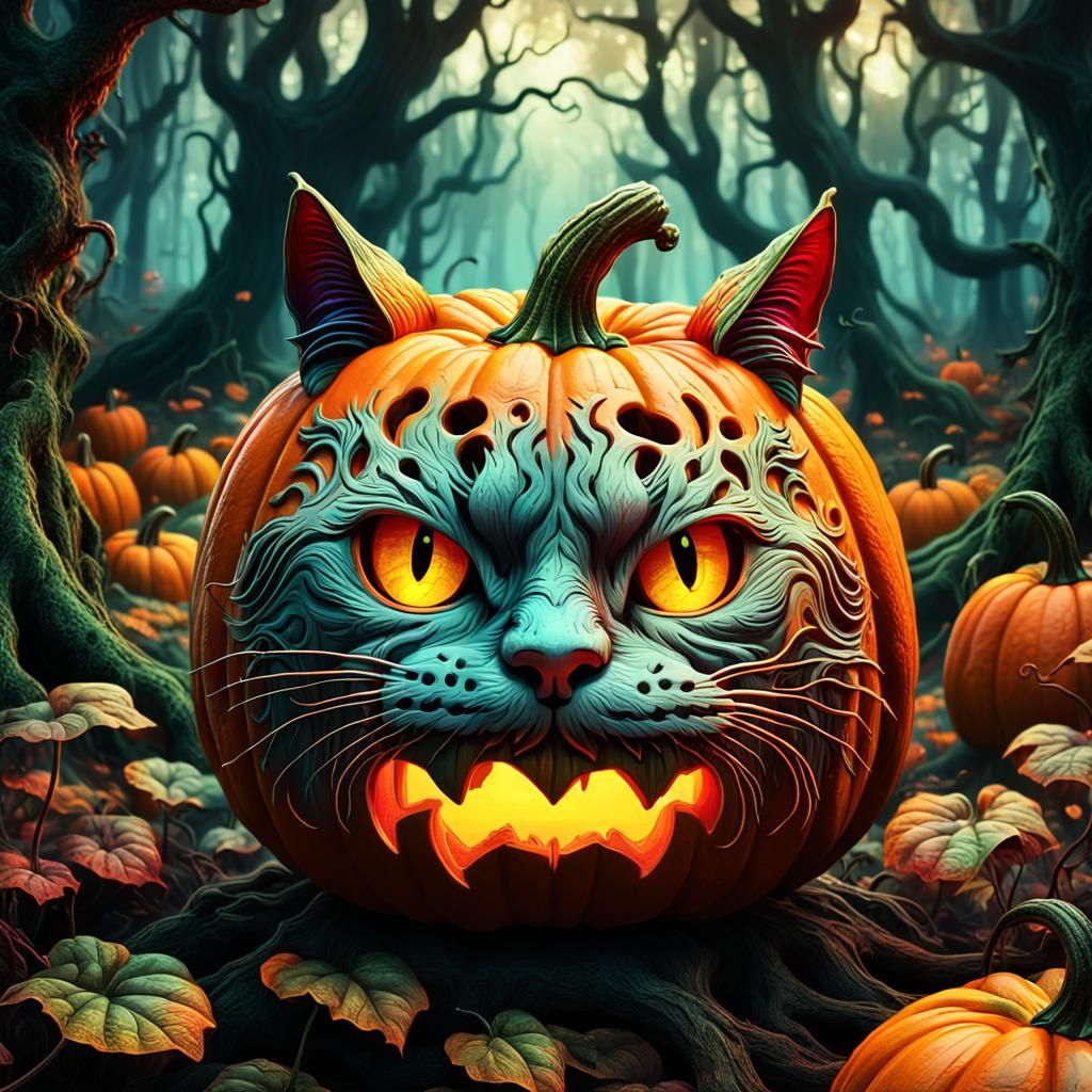 pumpkin cat