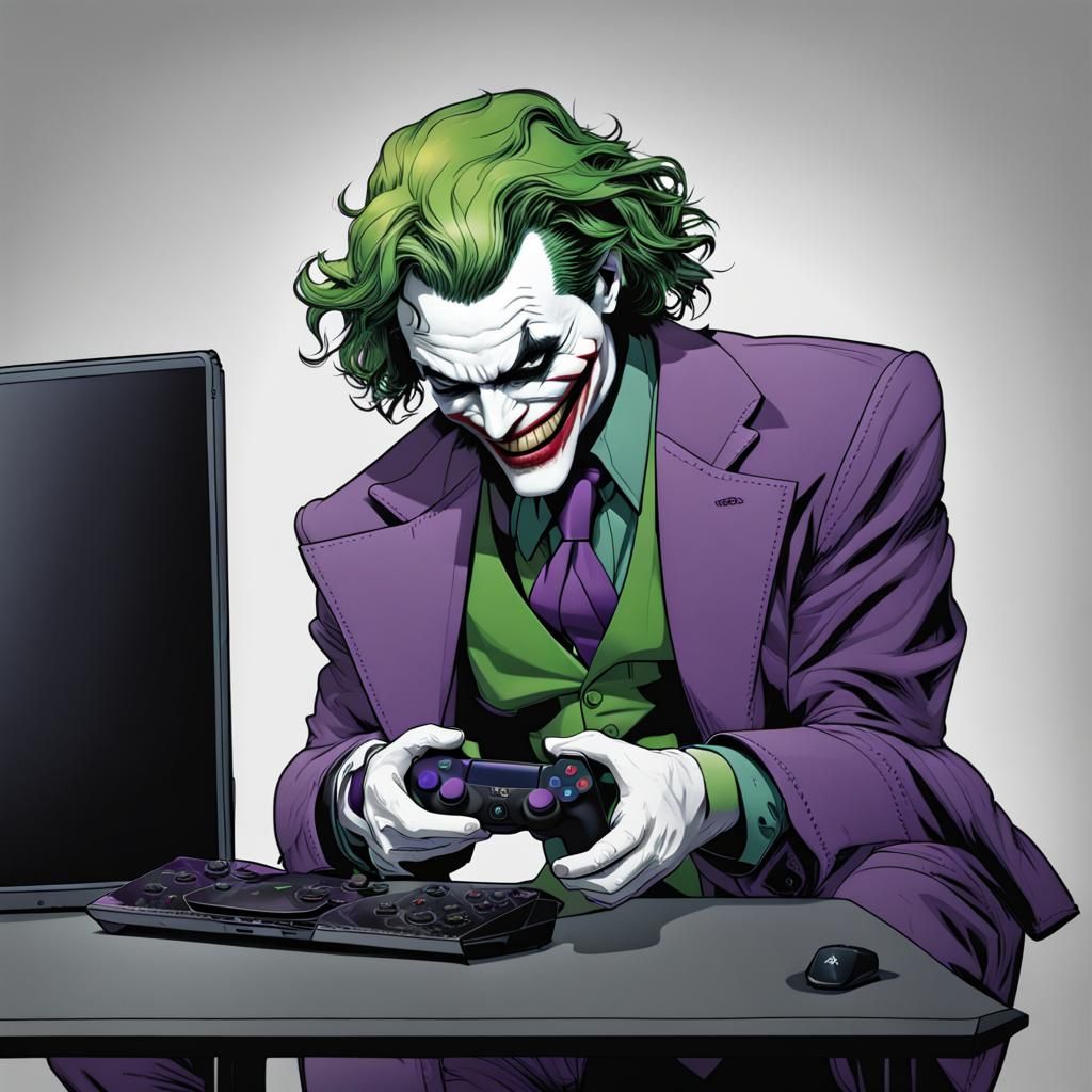 The joker playing the PlayStation 5