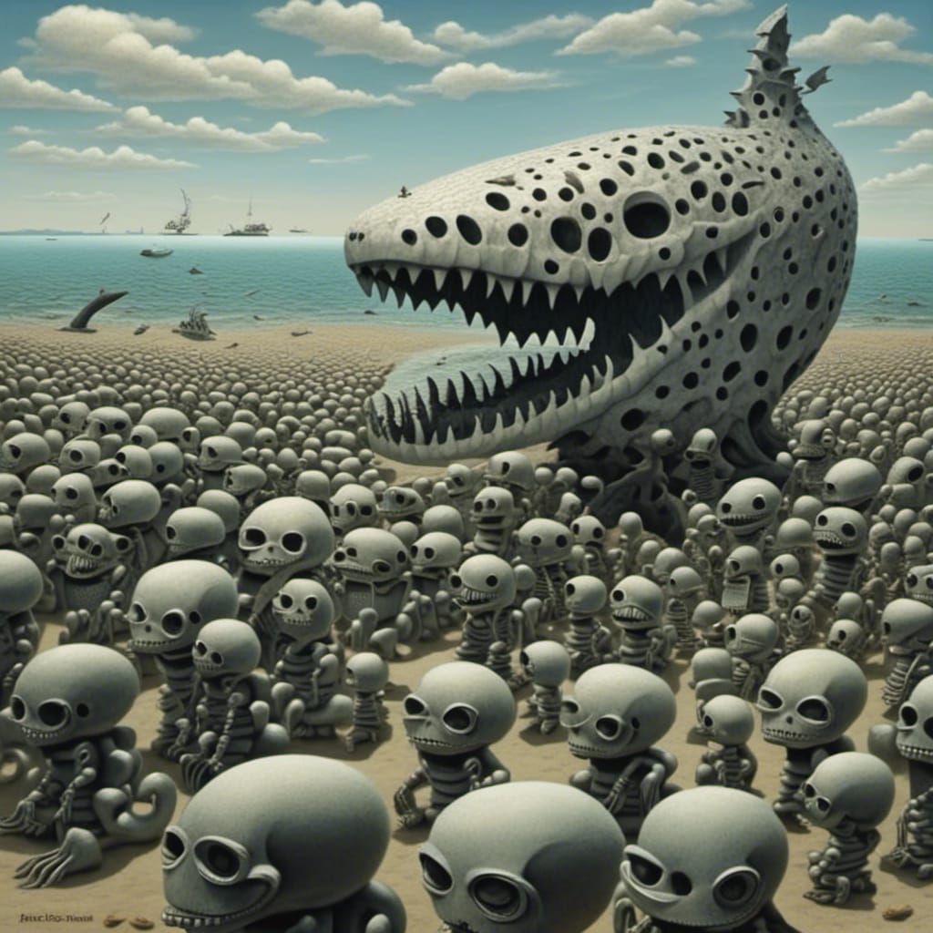 <lora:Black Beach:1.0> Zombies of the sea