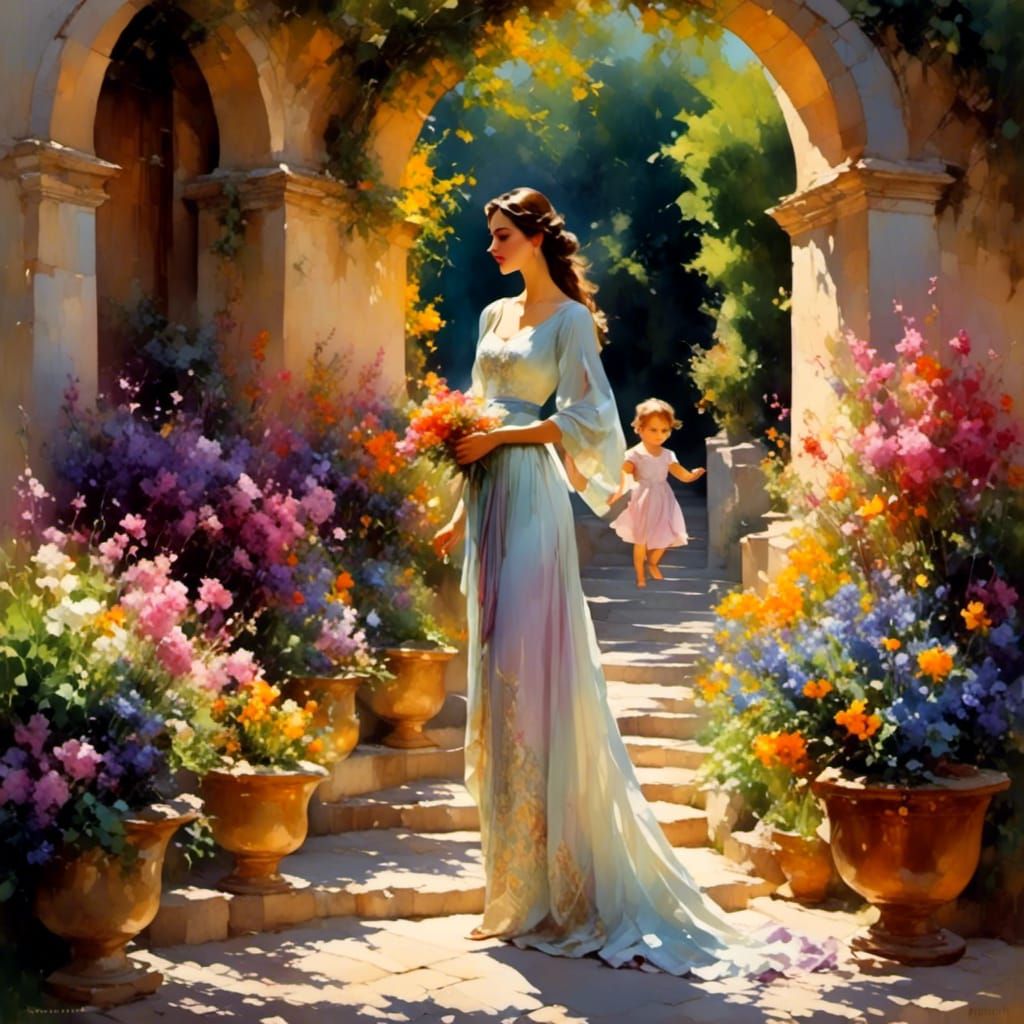 In the garden