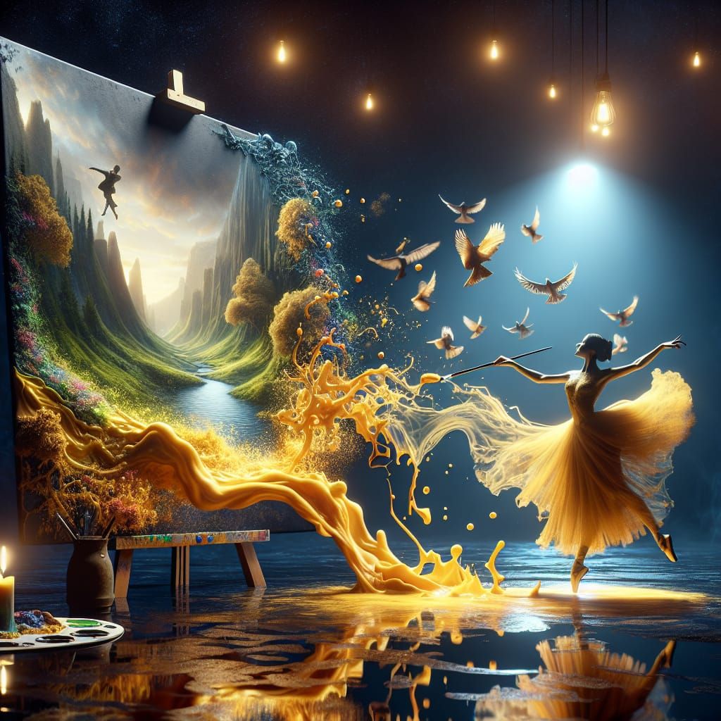 Flowing With Creativity  by @The Nights Sky