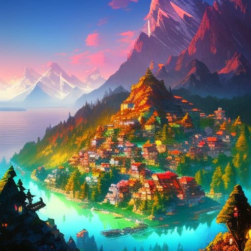 The sonnet of the mountain - AI Generated Artwork - NightCafe Creator