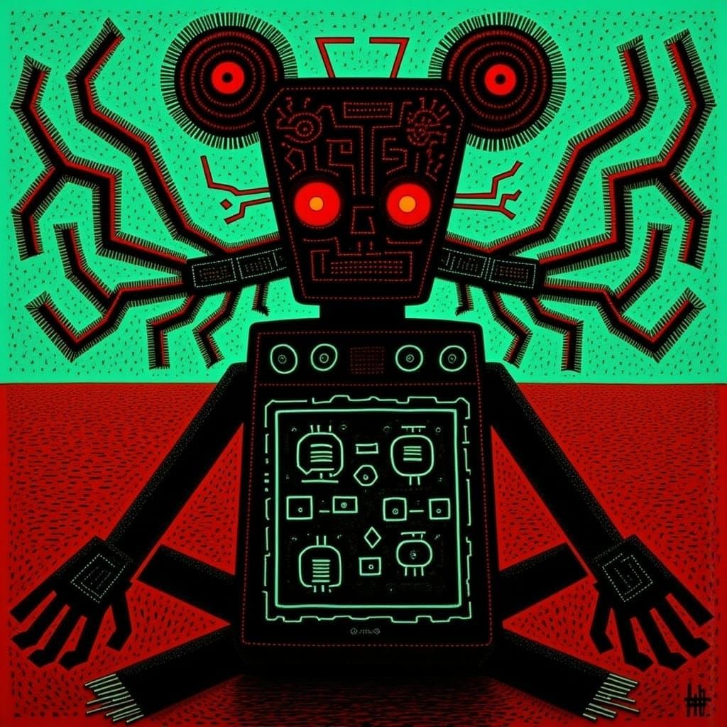 <lora:KILL-BOT 000:1.0> Meditating killer robot 