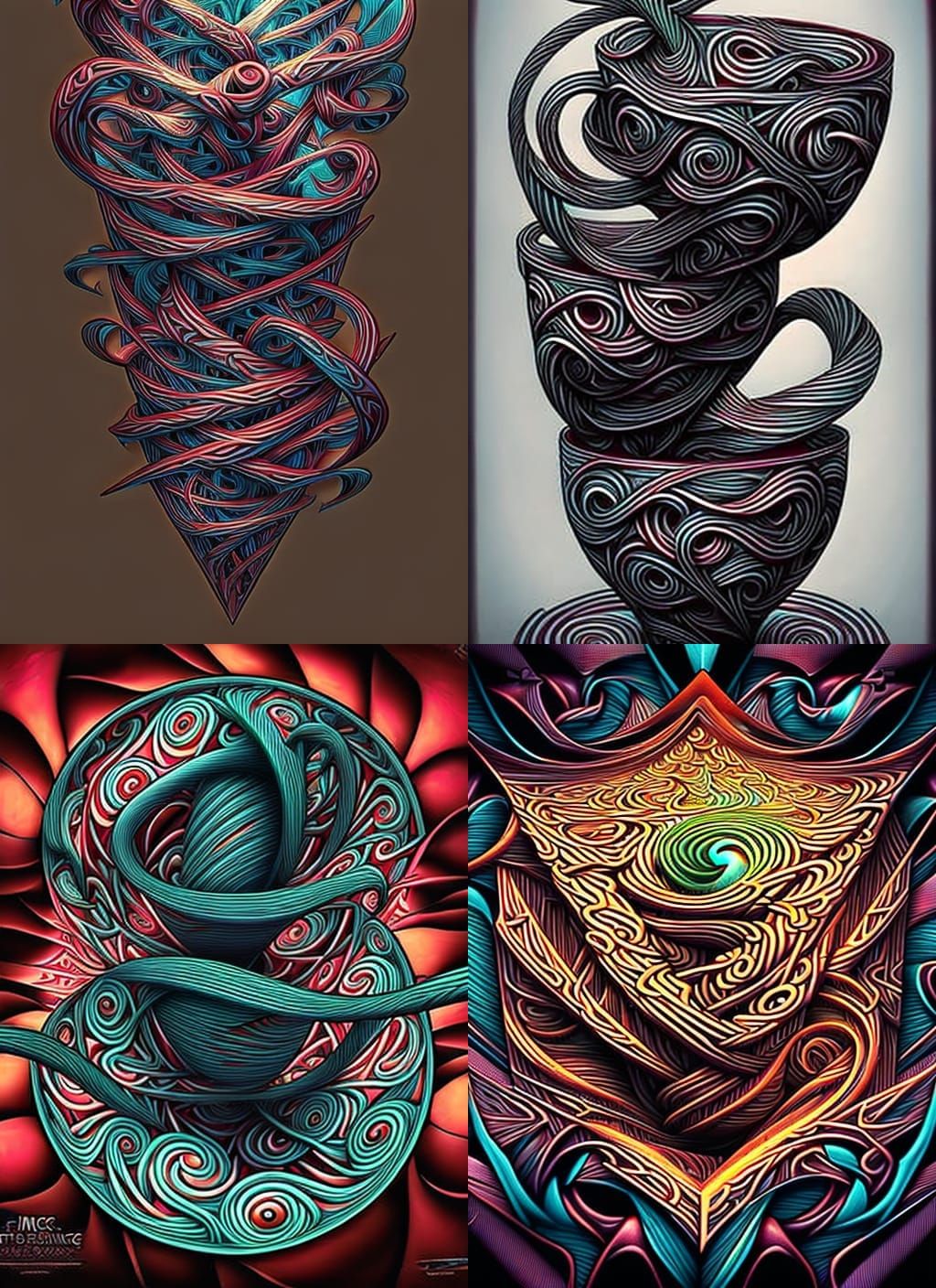 Swirling coffee