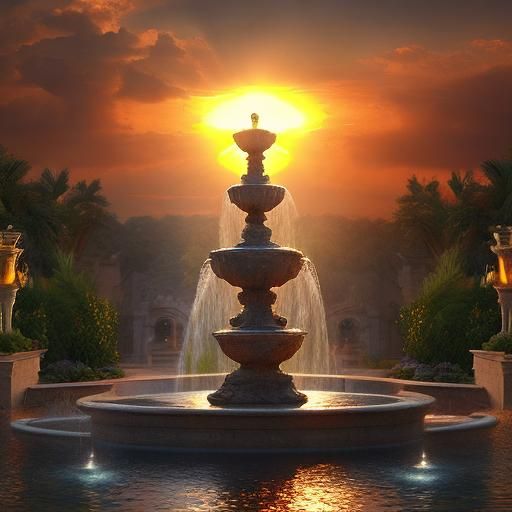 Water on Fire Optical Illusion