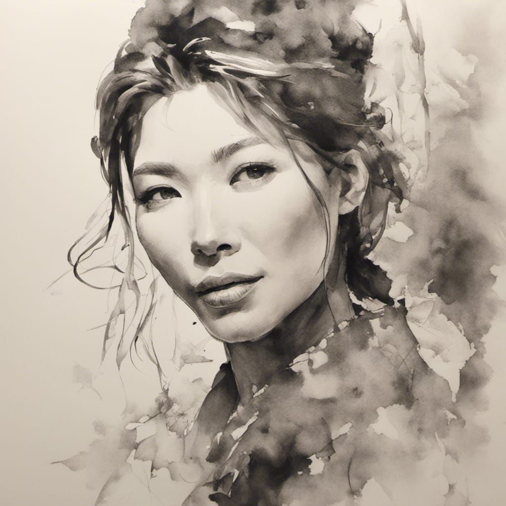 chinese ink wash painting - AI Generated Artwork - NightCafe Creator