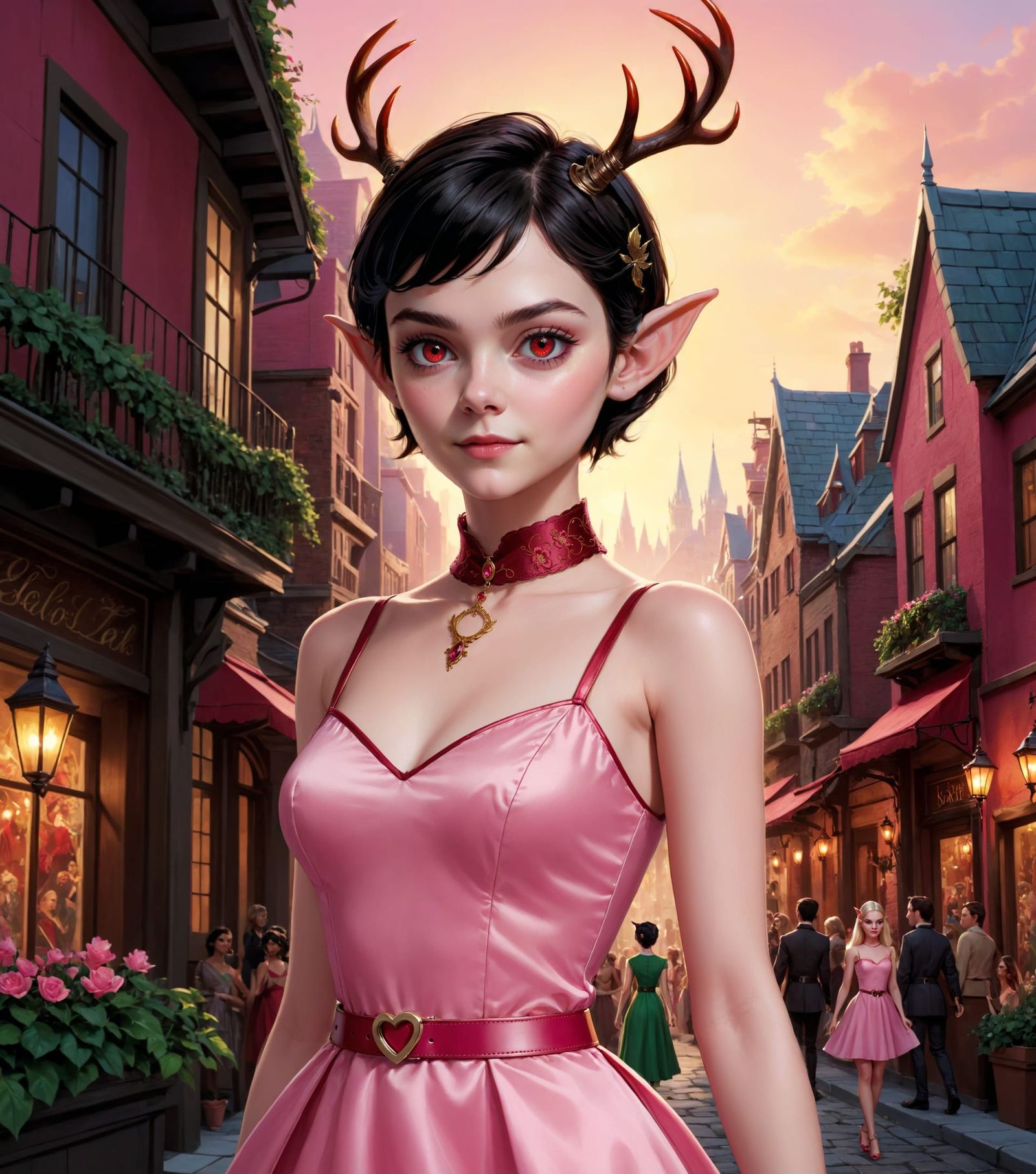 Pink looks good on her.  [Backdoor series]