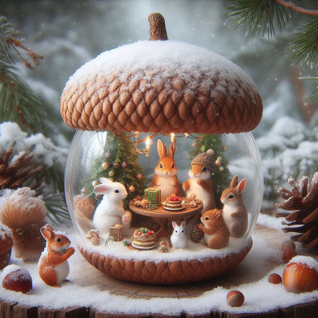 Christmas Time in a Acorn