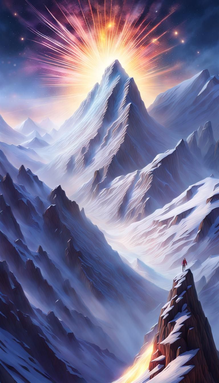 Astral Avalanche Ascent AI Generated Artwork NightCafe Creator