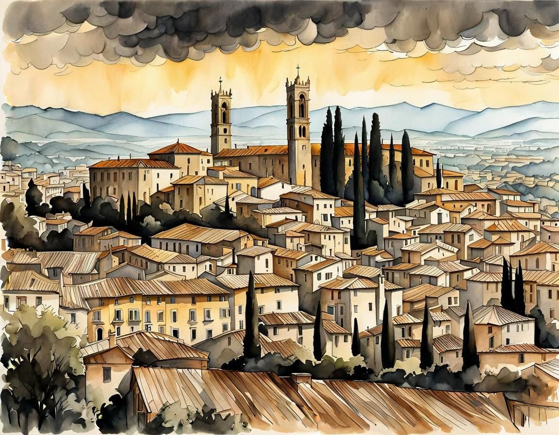 Arezzo Toscana AI Generated Artwork NightCafe Creator