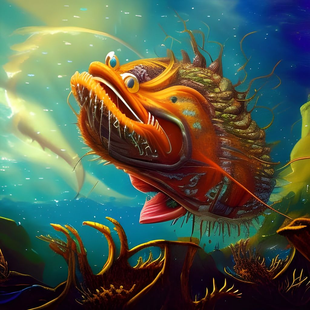 Hideous angler - AI Generated Artwork - NightCafe Creator